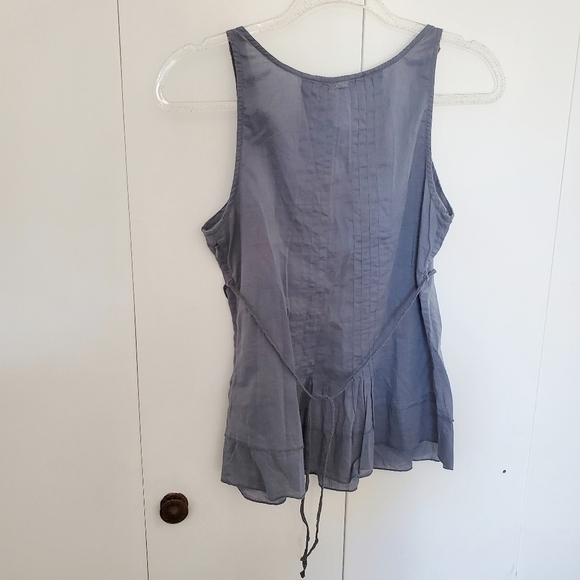 Free People Tank Cotton Tank V-Neck embroidered - Picture 4 of 6